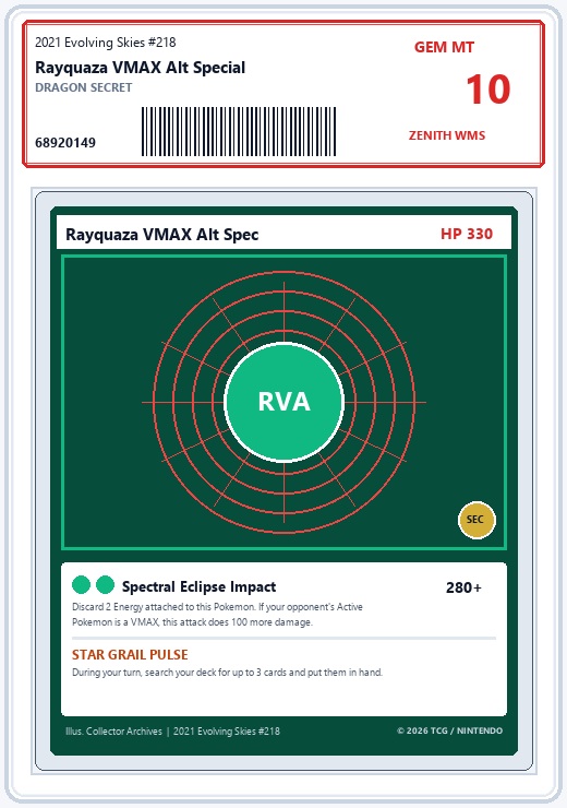 Rayquaza VMAX Alternate Art